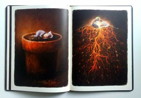 Dwie strony z książki "Dom, który się przebudził" Martina Widmarka