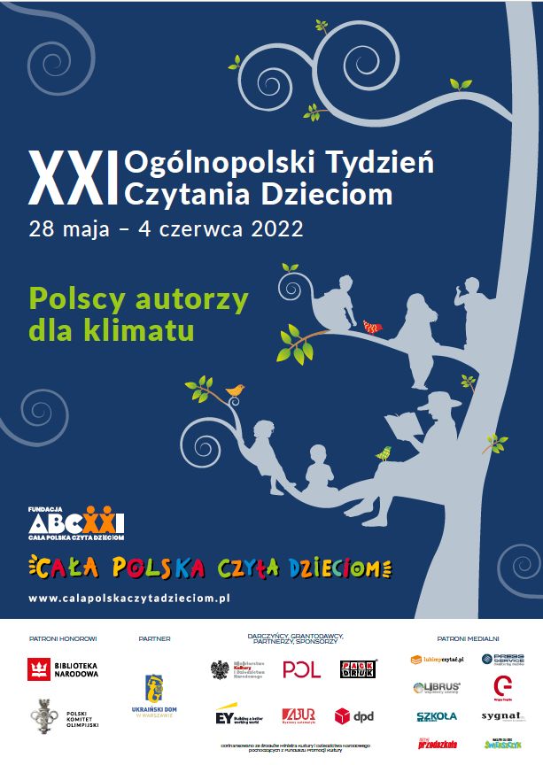 XXI Ogólnopolski Tydzień Czytania Dzieciom pod hasłem "Polscy autorzy dla klimatu" 